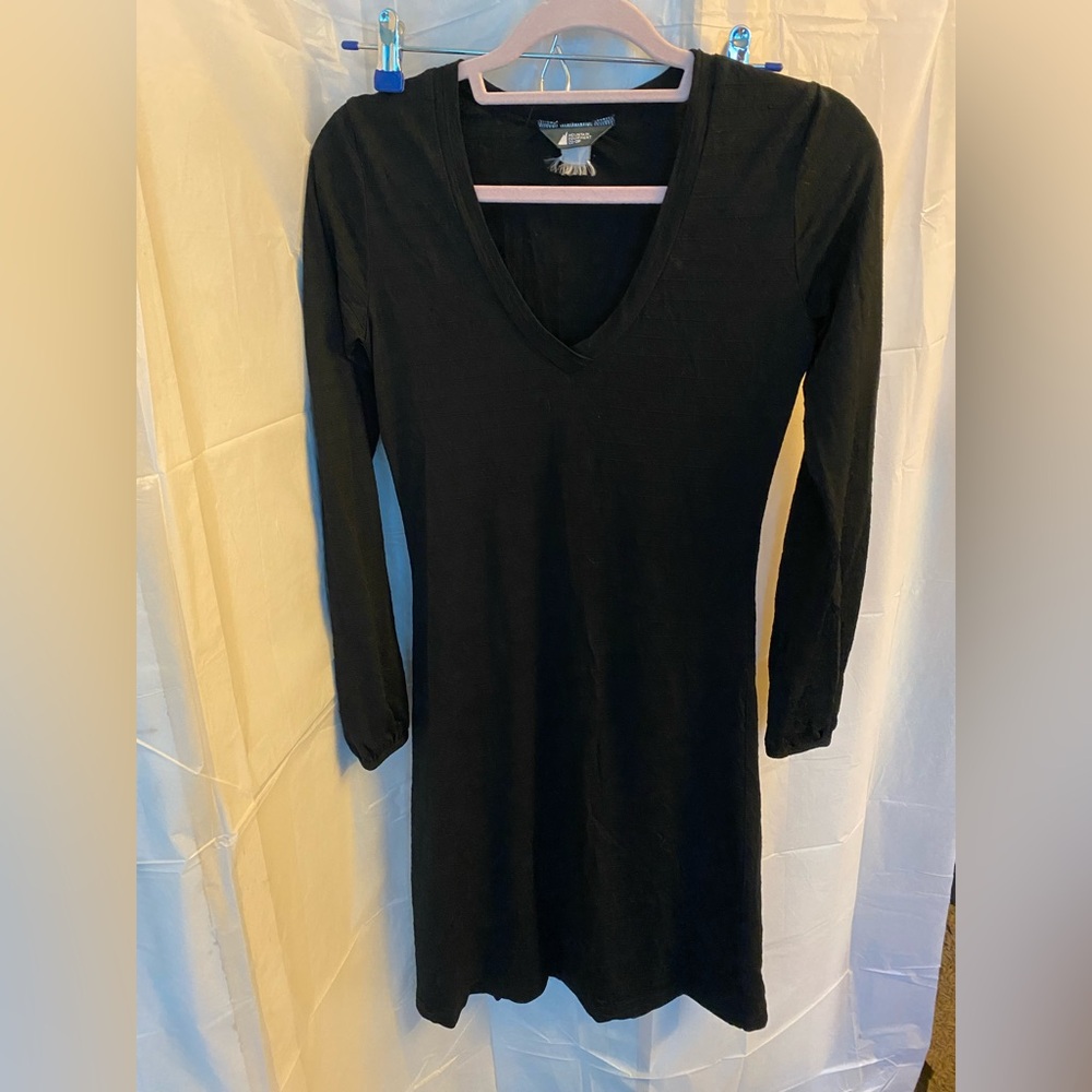 Vintage MEC Black V-Neck Dress